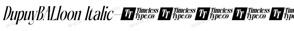 DupuyBALloon Italic字体转换